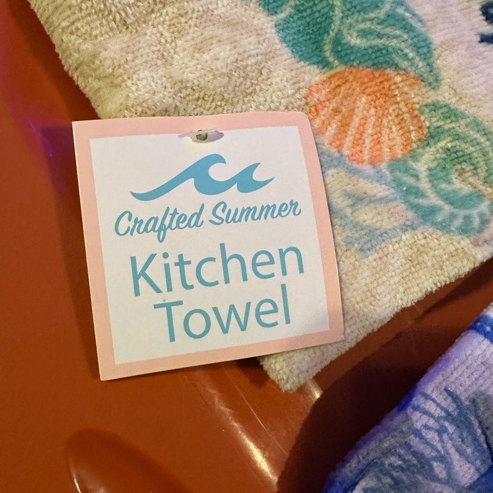 Hobby lobby Beach and Autumn Themed Hand Towels - Blue and Multicolor - Picture 3 of 3
